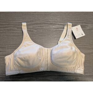 ABC 38A beige Front Close Rose Contour Mastectomy Bra Style 123